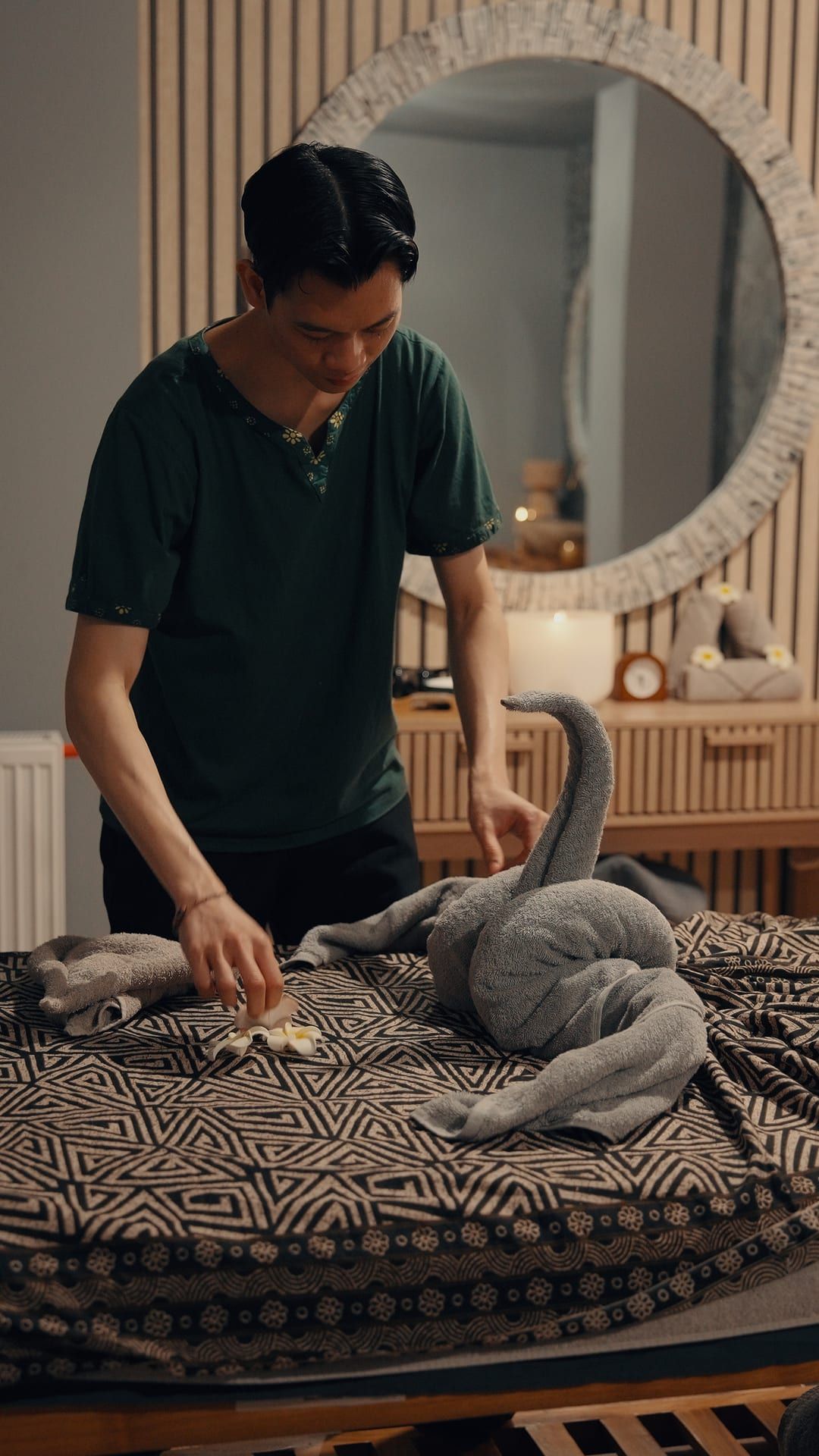 Wnętrze salonu masażu balijskiego Ahimsa